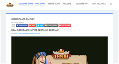 Desktop Screenshot of goodgame-empire-hra.cz